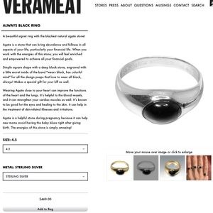 Always black Verameat ring